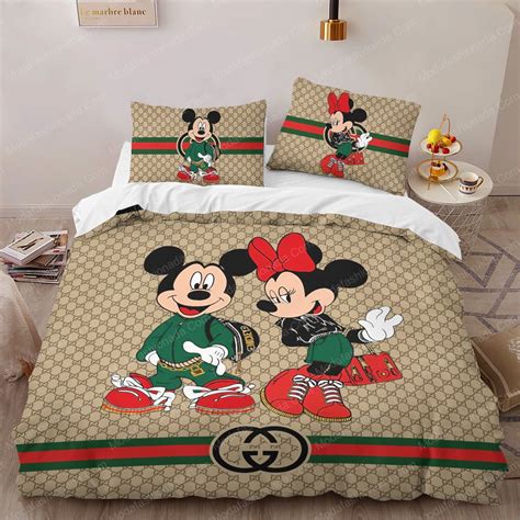 gucci slides mickey|Gucci mickey mouse bedding.